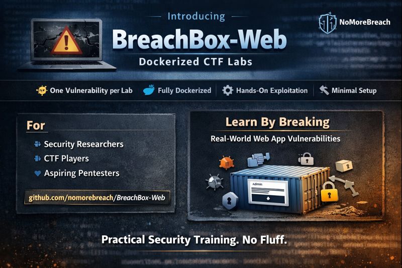 Security skills are not built by reading theory or memorizing vulnerability names. They are built by breaking real systems, understanding why they fail, and learning how attackers actually think. That gap between theory and practice is exactly why we built BreachBox-Web.